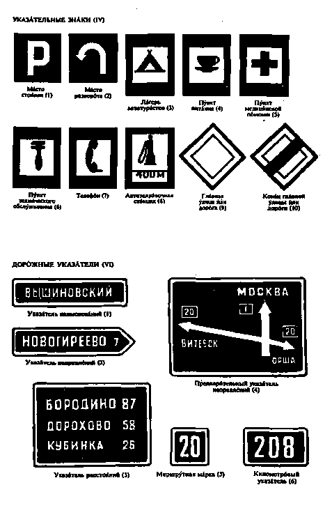 Доро́жные зна́ки / Road signs