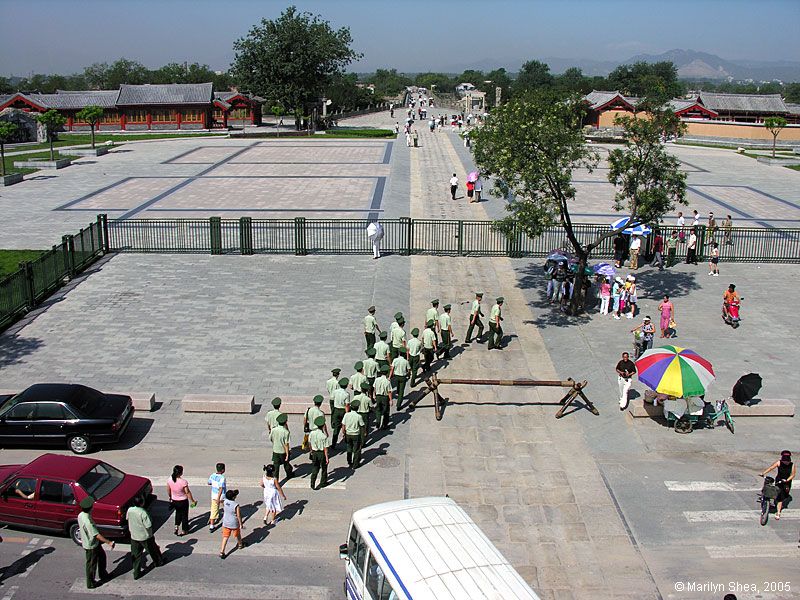 Marco Polo Bridge, looking west toward the Marco Polo Bridge from the walls of Wanping