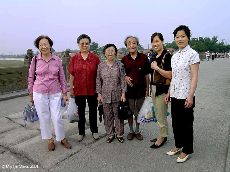 Group visiting Marco Polo Bridge