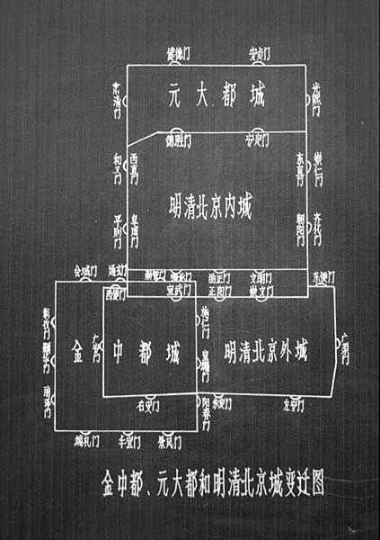 Map of Qianmen 前门 