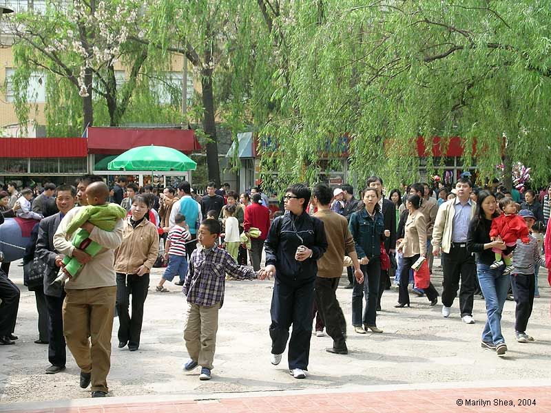 Beijing Zoo crowd