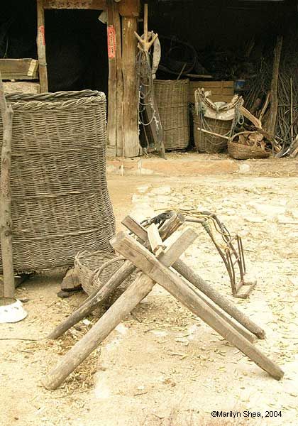 Saw horse and donkey carrier