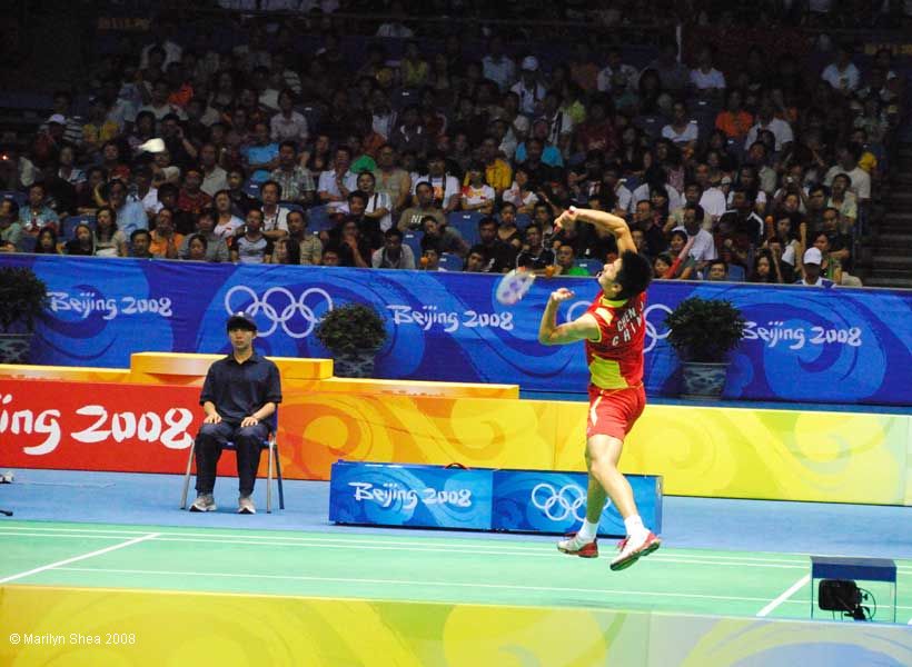 Chen Jin in men's singles badminton