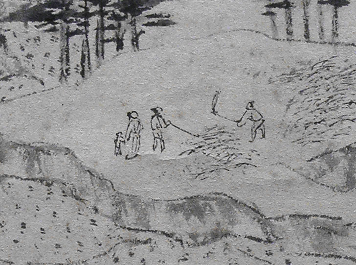 Harvesting Season - detail - Wen Zhengming