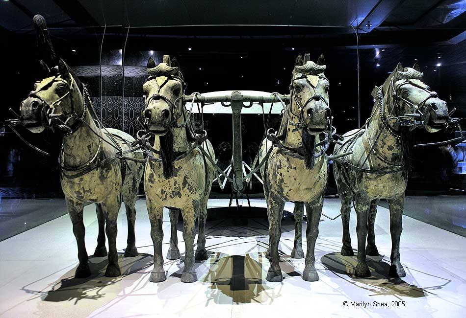 Bronze carriage Number Two Terracotta Warriors and Horses