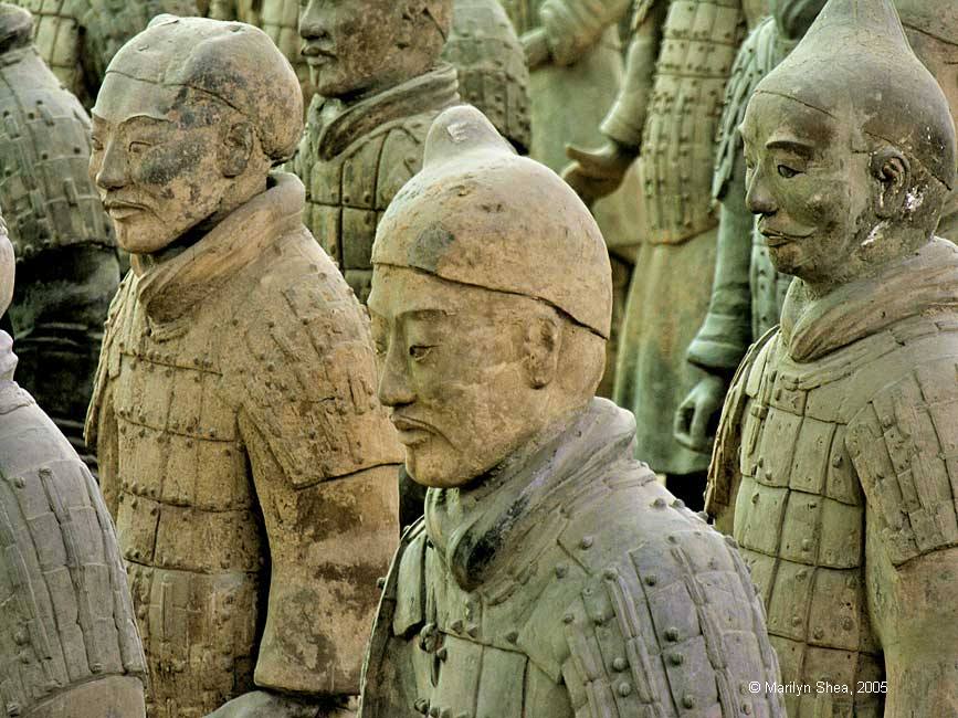 Head shots  Terracotta Warriors 秦俑