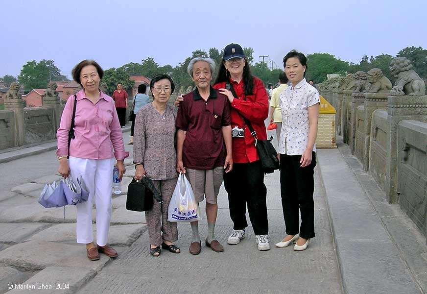 Group visiting Marco Polo Bridge