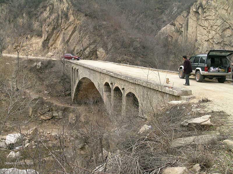 Arched stone bridge