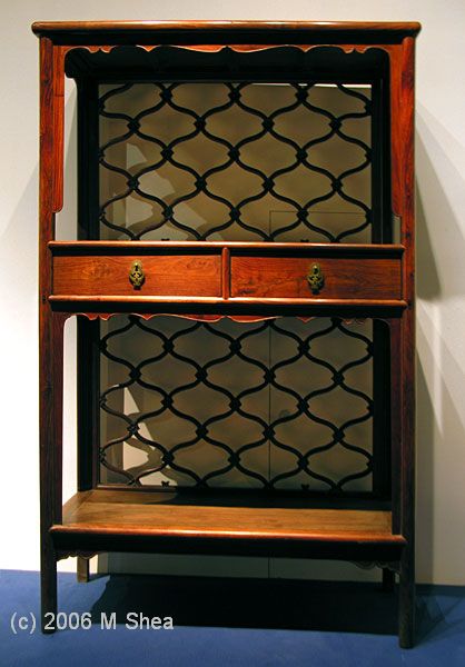 Shelves with Lattice Back