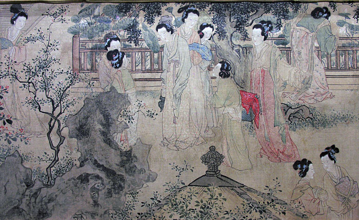 Female Figures - Du Jin - Ming Dynasty