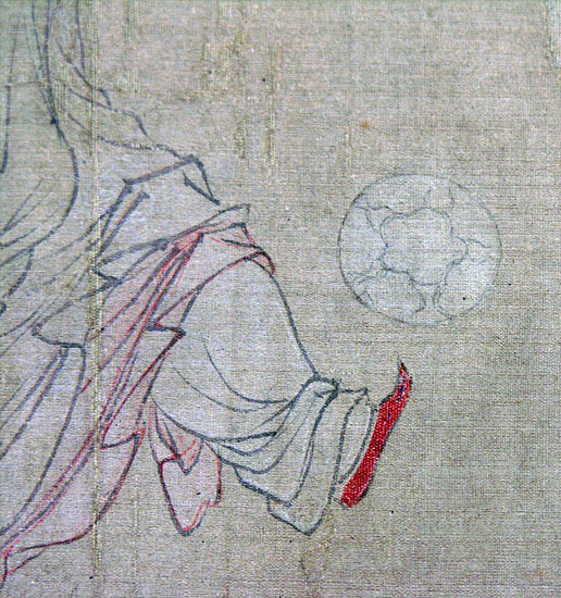 Female Figures - closeup of soccer ball