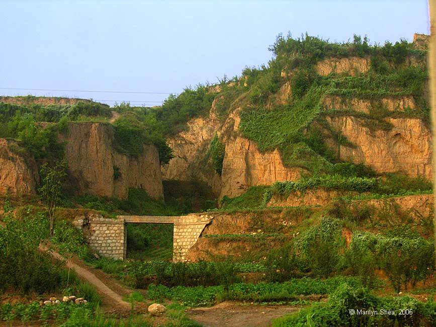 cave set into loess hill