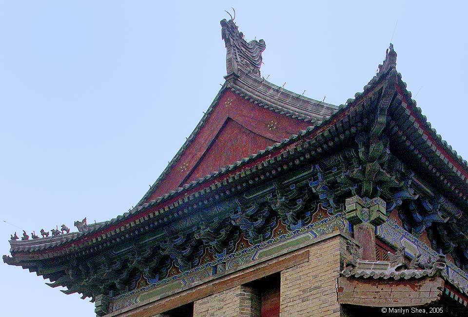 Eaves of the main gate tower Xi'an City Wall 西安城墙