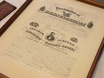 Emancipation Proclamation - linked to enlargement